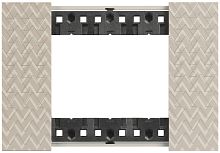 Рамка горизонтальная Legrand BTicino Living Now 1-м. 3 мод. оптик картинка